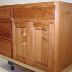 Maple Vanity With Square Raised Panel Doors