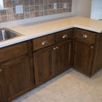 Lower Cabinets With Deep Stain