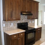 Kitchen With Square Raised Panel Doors, Deep Stain