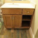 Custom Red Oak Vanity