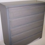 Gray Painted 4 Drawer Dresser