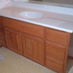 Oak Vanity With Honey Stain